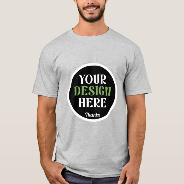 kundenspezifisch, einzigartig, elegant & minimalis T-Shirt (Vorderseite)