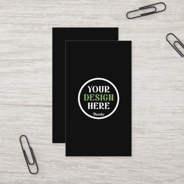 kundenspezifisch, einzigartig, elegant & minimalis visitenkarte (Vorderseite/Rückseite Beispiel)