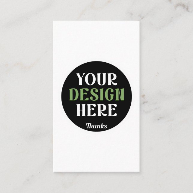 kundenspezifisch, einzigartig, elegant & minimalis visitenkarte (Vorderseite)