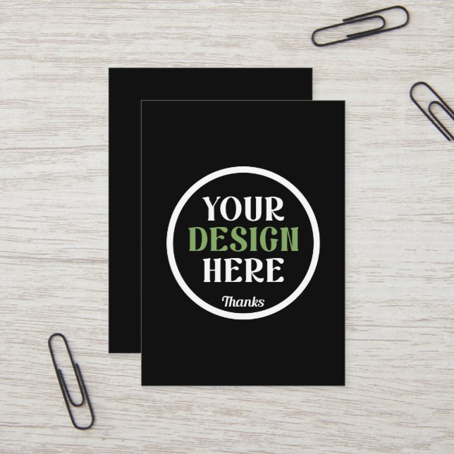 kundenspezifisch, einzigartig, elegant & minimalis visitenkarte (Vorderseite/Rückseite Beispiel)