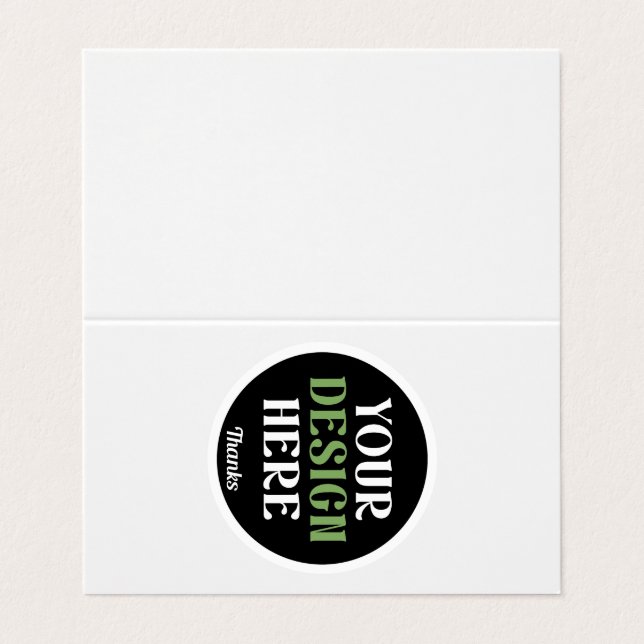 kundenspezifisch, einzigartig, elegant & minimalis visitenkarten (Außenseite Aufgefaltet)