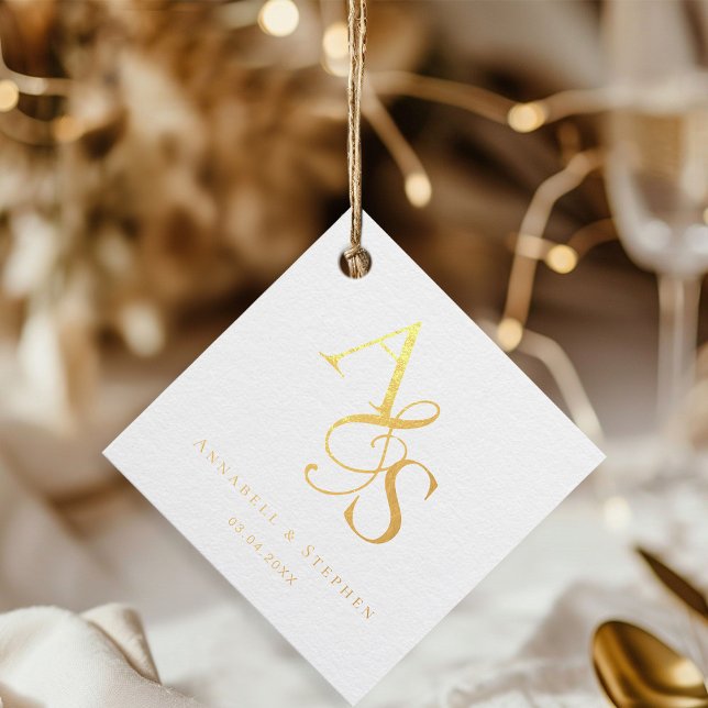 Kundenspezifisch, elegant, klassisch, Monogramm Geschenkanhänger (Von Creator hochgeladen)