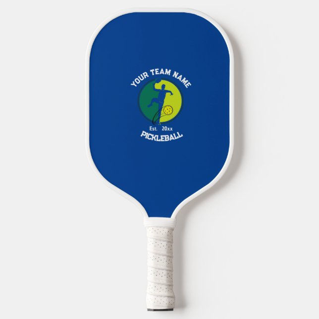 Kundenspezifisch für Blue and White Pickleball Clu Schläger (Vorderseite)