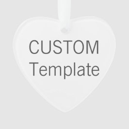 Kundenspezifische Acryl-HERZ Ornament