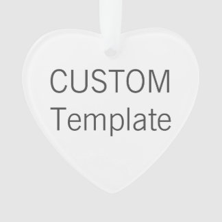 Kundenspezifische Acryl-HERZ Ornament