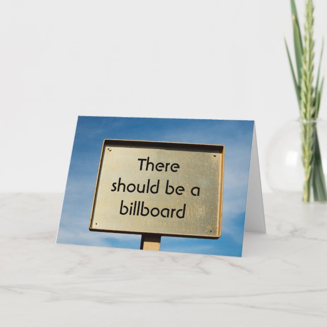 Kundenspezifische Anschlagtafel danken Ihnen Dankeskarte (Vorderseite)