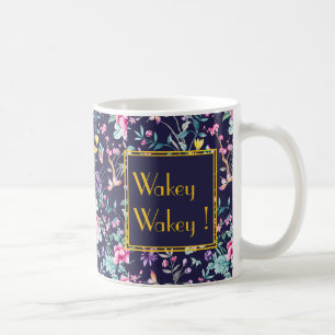 Kundenspezifische Art Deco-Tasse mit Blumendesign Kaffeetasse