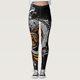 Kundenspezifische asiatische Drache-Leggings Leggings