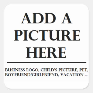 Kundenspezifische Aufkleber: Addieren Sie Ihr Foto Quadratischer Aufkleber