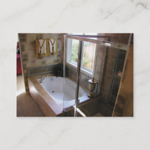 Kundenspezifische Badezimmer-Visitenkarte Visitenkarte