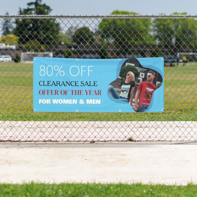 Kundenspezifische Banner für den Clearingverkauf (Insitu)