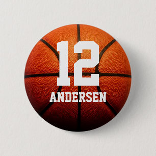 Kundenspezifische Basketball-Zahlen Button