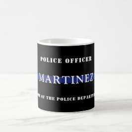 Kundenspezifische Bewertung von Thin Blue Line-Pol Kaffeetasse
