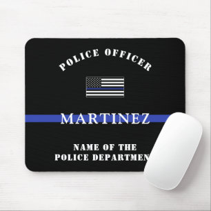 Kundenspezifische Bewertung von Thin Blue Line-Pol Mousepad