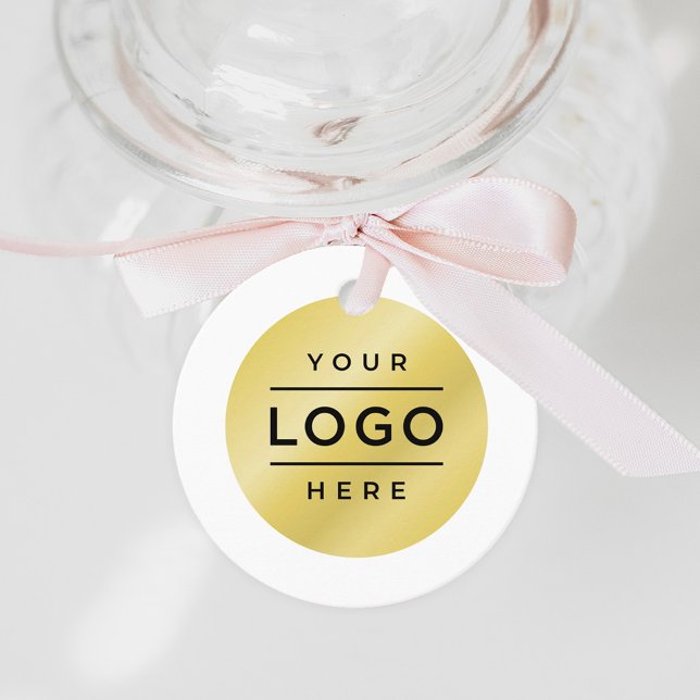 Kundenspezifische Bezeichnung und Logo der Firma Geschenkanhänger (Von Creator hochgeladen)