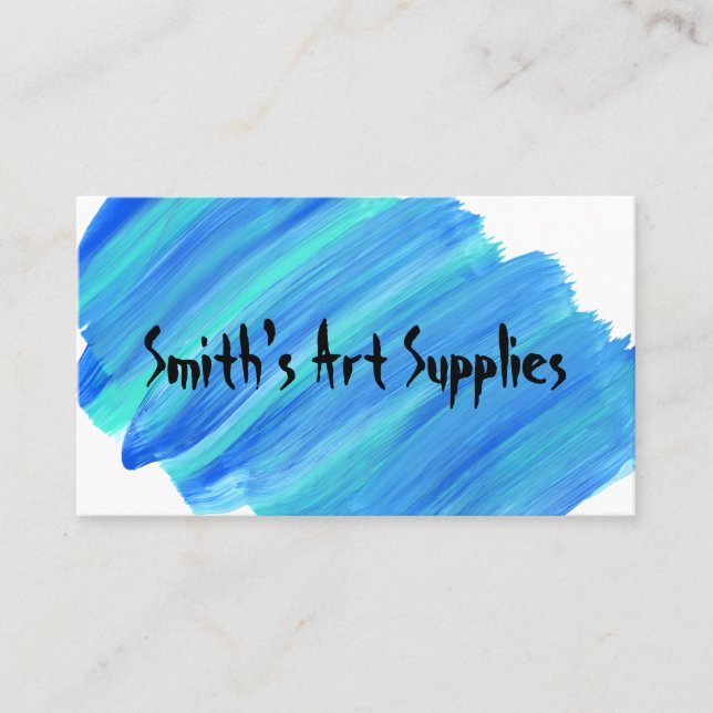 Kundenspezifische blaue Farbe gestreifter Visitenkarte (Vorderseite)