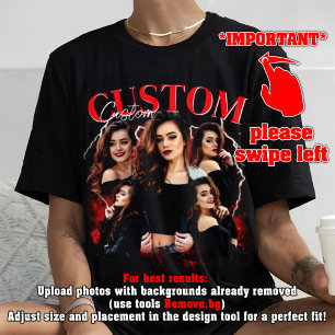 Kundenspezifische Bootleg-Idee T-Shirt