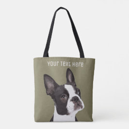 Kundenspezifische Boston-Terrier-Taschen-Tasche