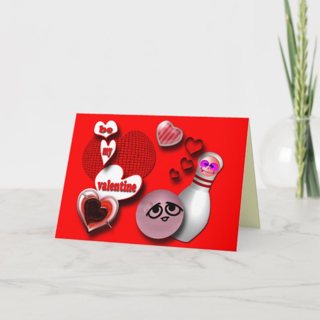 Kundenspezifische Bowling Grußkarten Postkarten (Vorderseite)