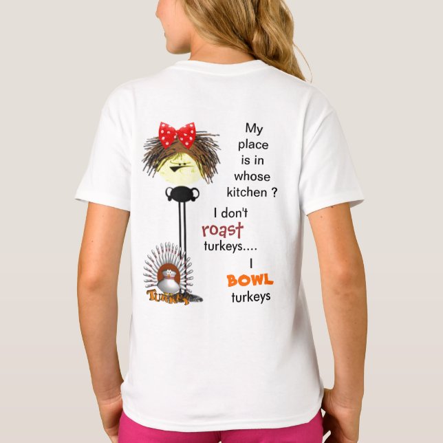 Kundenspezifische Bowlings-T - Shirtgeschenke T-Shirt (Rückseite)