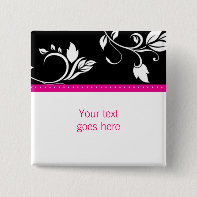 Kundenspezifische Brosche/Button mit 311 rosa Button (Vorderseite)