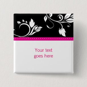 Kundenspezifische Brosche/Button mit 311 rosa Button