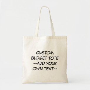 Kundenspezifische Budget-Tasche - addieren Sie Tragetasche