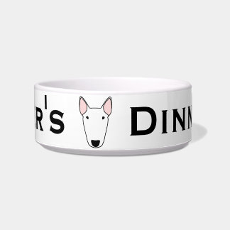Kundenspezifische Bullterrier-Hundeschüssel Napf