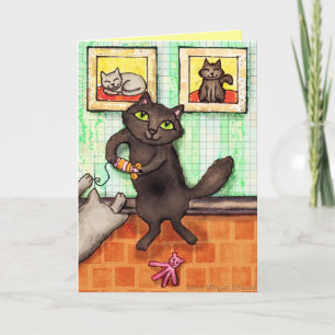 Kundenspezifische Cat Lover Freundschaft / Dankesc Dankeskarte