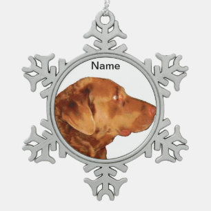 Kundenspezifische Chesapeake Schneeflocken Zinn-Ornament