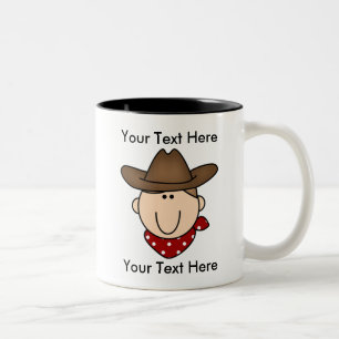 Kundenspezifische Cowboy-Brown-Tasse - Zweifarbige Tasse