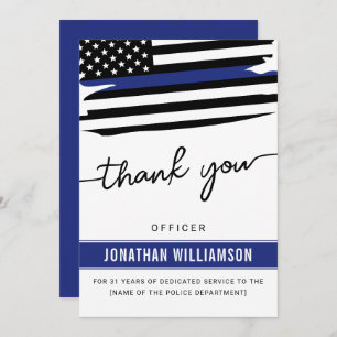 Kundenspezifische Dankeschön an den Polizeibeamten