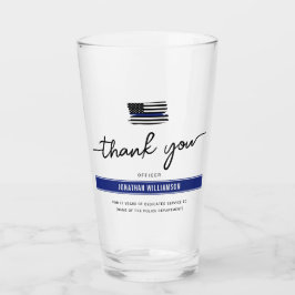 Kundenspezifische Dankeschön an den Polizeibeamten Glas