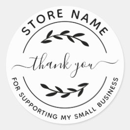 Kundenspezifische Dankeschön für die Unterstützung Runder Aufkleber