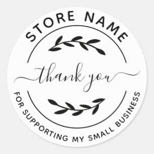 Kundenspezifische Dankeschön für die Unterstützung Runder Aufkleber