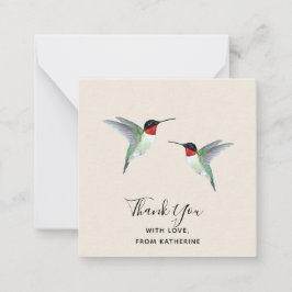 Kundenspezifische Dankeschön Hummingbird Note Card Mitteilungskarte