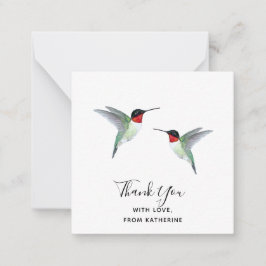 Kundenspezifische Dankeschön Hummingbird Note Card Mitteilungskarte