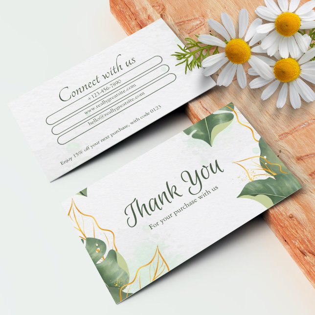 Kundenspezifische Dankeschön-Karten für Unternehme Visitenkarte (Custom Thank You Cards For Business)