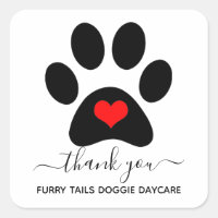 Kundenspezifische Dog Paw Pet Business Vielen Dank