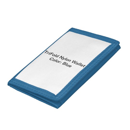 Blau TriFold Nylon Geldbeutel