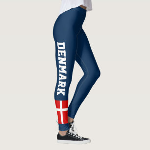 Kundenspezifische dunkle Leggings der dänischen