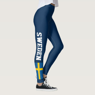 Kundenspezifische dunkle Leggings der schwedischen