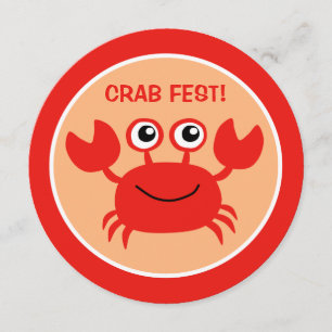 Kundenspezifische Einladungen für Happy Crab
