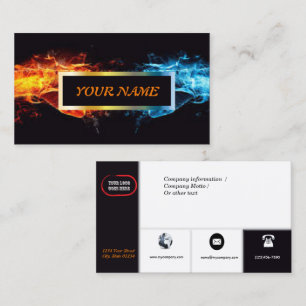 Kundenspezifische Eis-Visitenkarte des Feuer-n mit Visitenkarte