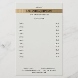 Kundenspezifische elegante Imitat-Gold-Streifen Flyer