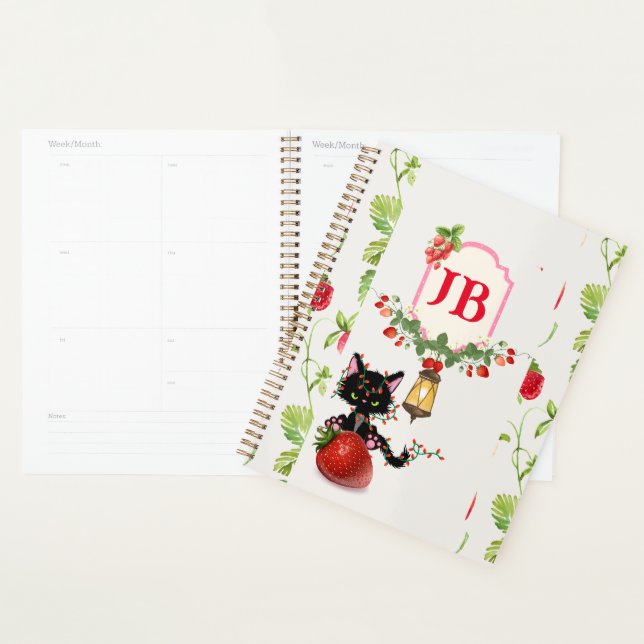 Kundenspezifische Erdbeeren-Mit Monogramm Planer! Planer (Anzeige)