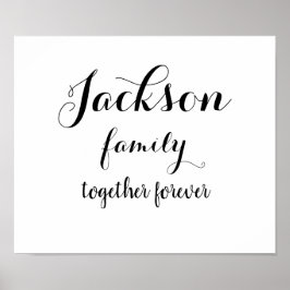 Kundenspezifische Familienposter Poster