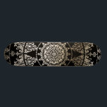 Kundenspezifische Farbe der Goldfolien-Mandala-| Skateboard<br><div class="desc">Kundenspezifische Farbe der Goldfolien-Mandala-|. Verwickelter Damastmuster Mandala mit Imitatgoldfolienüberlagerung. Sie können die Farbe des Hintergrundes zu allem ändern,  das Sie wollen. Sie können auch umziehen,  sich zu drehen u. die Mandalen die Größe neu bestimmen,  jedoch,  das Sie mögen.</div>