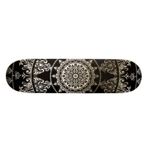 Kundenspezifische Farbe der Goldfolien-Mandala- Skateboard