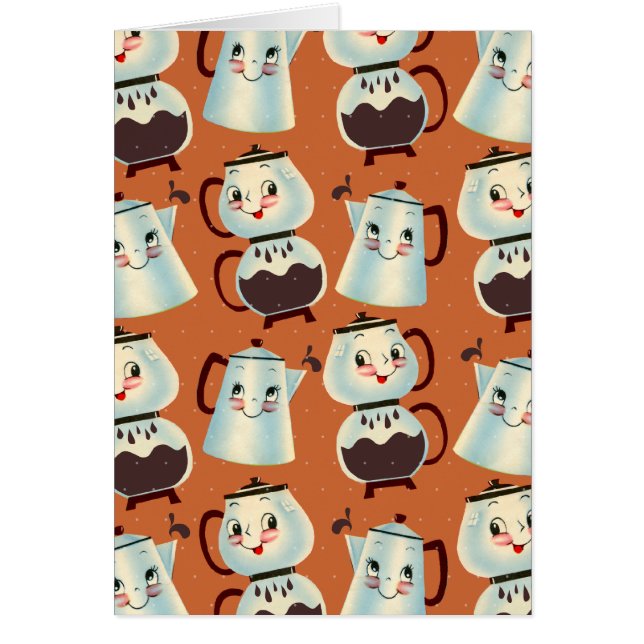 kundenspezifische Farbe, die Kaffeetopf Retro (Vorne)